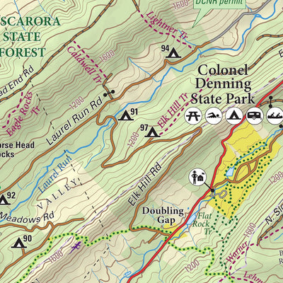 Tuscarora State Forest Lizard Map, PA Preview 3