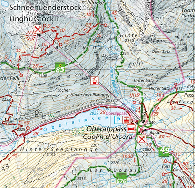 Disentis-Sedrun, 1:25'000, Hiking Map Preview 2