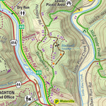 Pine Creek Pennsylvania Grand Canyon Lizard Map, PA Preview 2