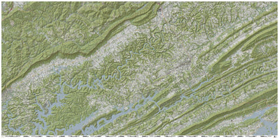 Powell River Blueway - Tennessee - on Topo Map Preview 1
