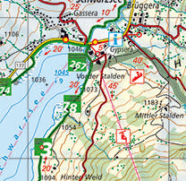 La Gruyère, 1:25'000, Hiking Map Preview 1