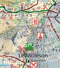 La Gruyère, 1:25'000, Hiking Map Preview 2