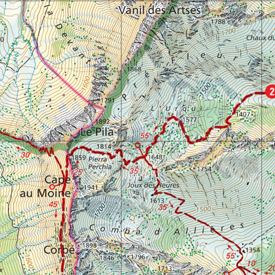 Pays-d'Enhaut - Montreux,1:25'000, Hiking Map Preview 3