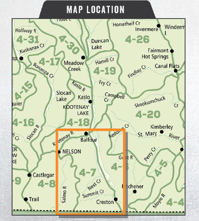 WMU 4-7 Kootenay Region - Hunting Topo BC Preview 2