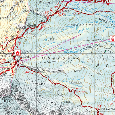 Arosa-Lenzerheide, 1:25'000, Hiking Map Preview 2