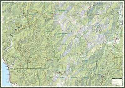 Kalmiopsis Wilderness Trail Map Preview 2