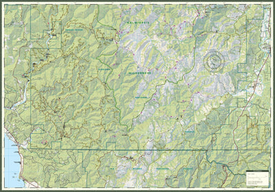 Kalmiopsis Wilderness Trail Map (South Half) Preview 1