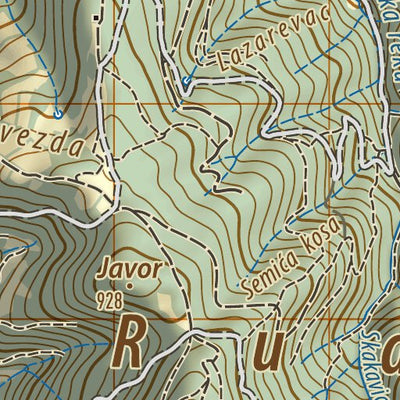 Rudnik mountaineering map Preview 2
