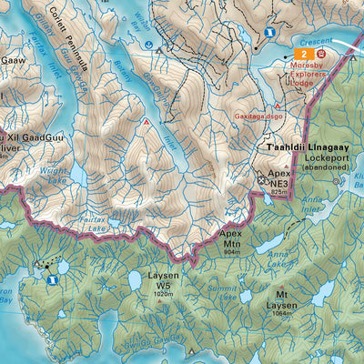 Gwaii Haanas National Park Reserve Recreation Map 4th edition Preview 3