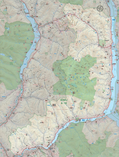 WMU 4-18 Kootenay Region - Hunting Topo BC Preview 1