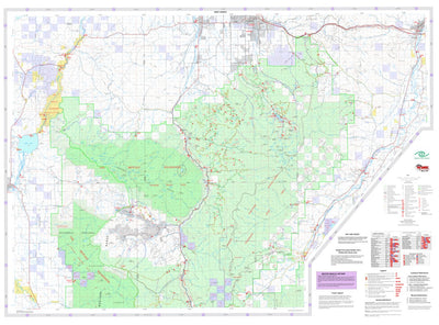 Gallatin NF Visitor Map West North 2013 Preview 1