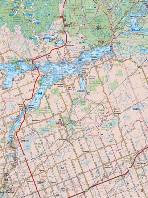 CCON25 Burleigh Falls - Cottage Country Ontario Topo Preview 1