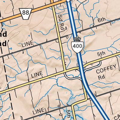 CCON10 Keswick - Cottage Country Ontario Topo Preview 3