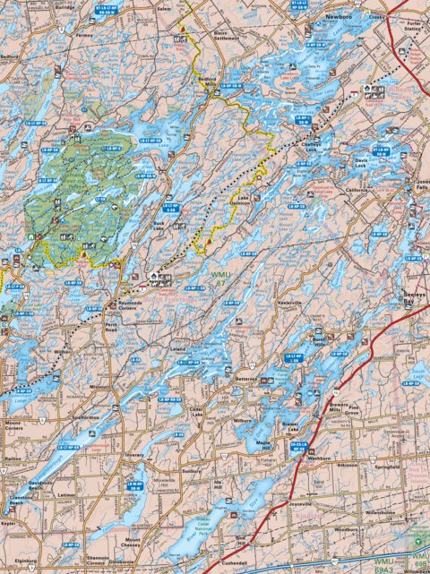 CCON30 Frontenac Provincial Park - Cottage Country Ontario Topo Preview 1