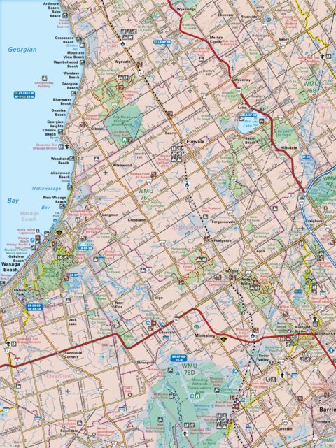 CCON20 Wasaga Beach - Cottage Country Ontario Topo Preview 1