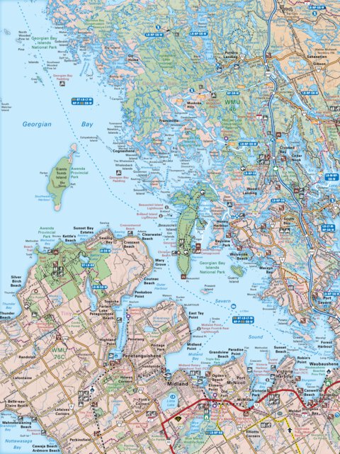 CCON34 Midland - Cottage Country Ontario Topo Preview 1