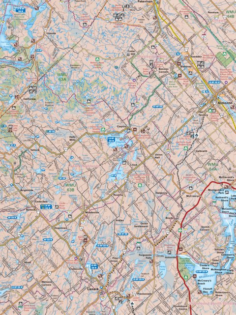 CCON59 Lanarak - Cottage Country Ontario Topo Preview 1