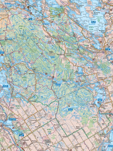 CCON35 Gravenhurst - Cottage Country Ontario Topo Preview 1