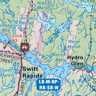 CCON35 Gravenhurst - Cottage Country Ontario Topo Preview 2