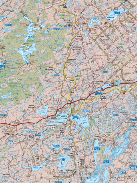 CCON43 Sharbot Lake - Cottage Country Ontario Topo Preview 1