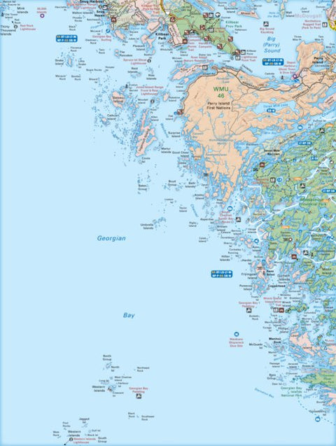 CCON48 Killbear Provincial Park - Cottage Country Ontario Topo Preview 1