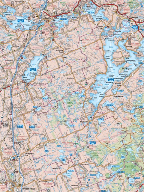 CCON51 Huntsville - Cottage Country Ontario Topo Preview 1