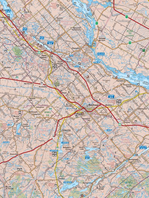 CCON76 Renfrew - Cottage Country Ontario Topo Preview 1