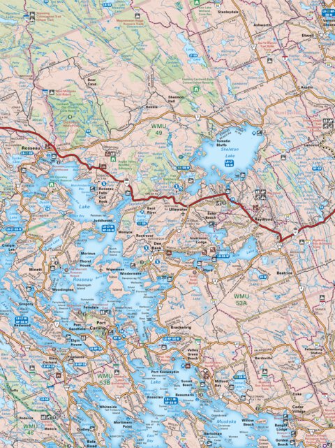 CCON50 Port Carling - Cottage Country Ontario Topo Preview 1