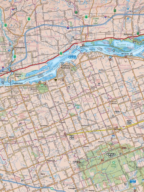 CCON80 Clarence-Rockland - Cottage Country Ontario Topo Preview 1