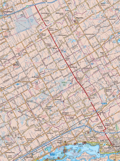 CCON63 Maxville - Cottage Country Ontario Topo Preview 1