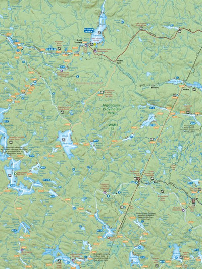 CCON91 Lake Travers - Cottage Country Ontario Topo Preview 1