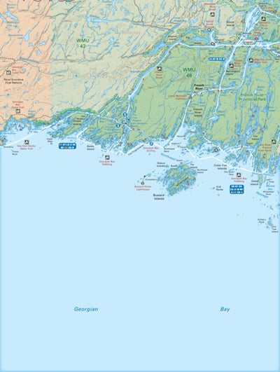 CCON83 French River - Cottage Country Ontario Topo Preview 1