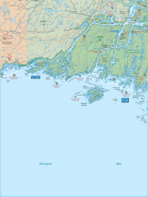 CCON83 French River - Cottage Country Ontario Topo Preview 1