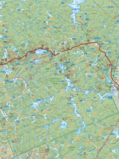 CCON71 East Gate – Algonquin Park - Cottage Country Ontario Topo Preview 1