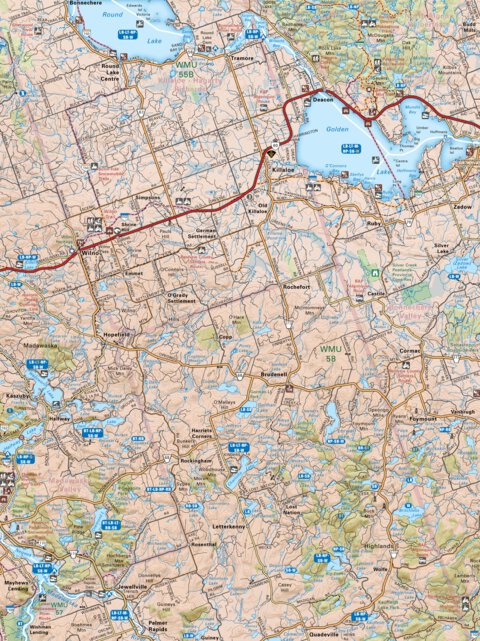 CCON74 Killaloe - Cottage Country Ontario Topo Preview 1