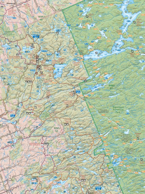 CCON88 North Tea Lake - Cottage Country Ontario Topo Preview 1