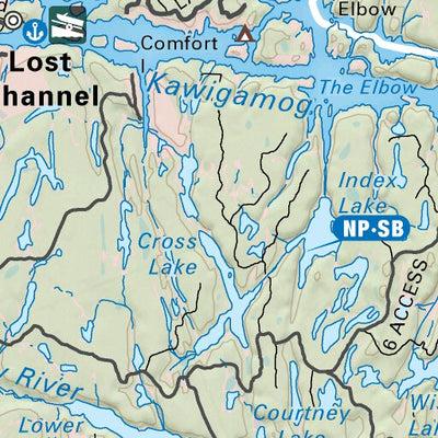 CCON85 Lost Channel - Cottage Country Ontario Topo Preview 3