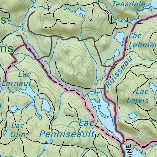 CCON105 Deep River - Cottage Country Ontario Topo Map by Backroad ...