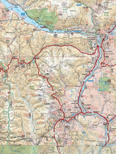 KRBC02 Castlegar Trail - Kootenay Rockies BC Topo-2023 Preview 1