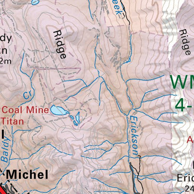 KRBC17 Sparwood - Kootenay Rockies BC Topo-2023 Preview 3