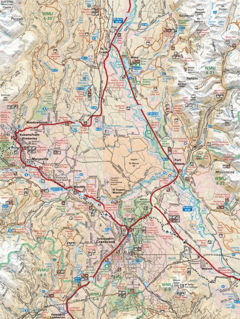 KRBC15 Cranbrook Kimberley - Kootenay Rockies BC Topo-2023 Map by ...