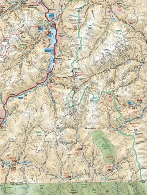 KRBC06 Moyie Lake - Kootenay Rockies BC Topo-2023 Preview 1