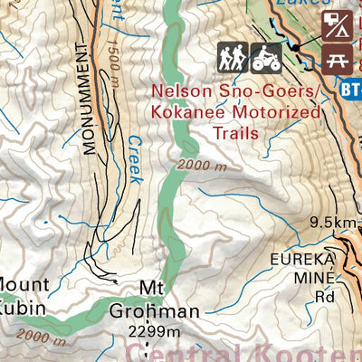 KRBC12 Nelson - Kootenay Rockies BC Topo-2023 Preview 2