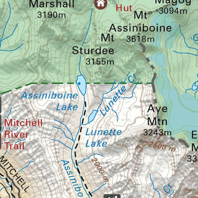 KRBC39 Mt Assiniboine Prov Park - Kootenay Rockies BC Topo-2023 Preview 3