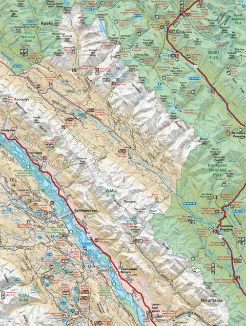 KRBC38 Kootenay National Park - Kootenay Rockies BC Topo-2023 Preview 1