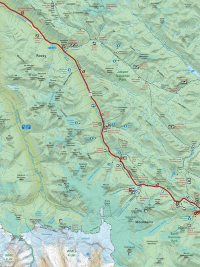 KRBC51 Columbia Icefield - Kootenay Rockies BC Topo-2023 Preview 1