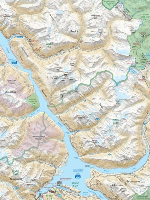 KRBC49 Kinbasket Lake - Kootenay Rockies BC Topo-2023 Preview 1