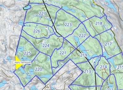 Territoire de chasse 217 à 227 de la Zec des Nymphes Preview 1