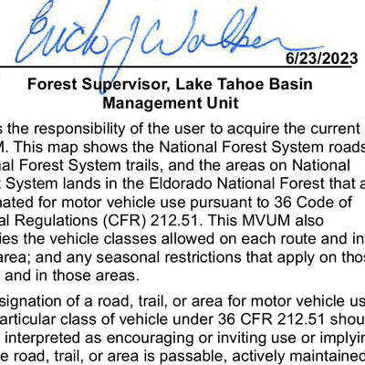 Lake Tahoe Basin MVUM (north) Preview 3