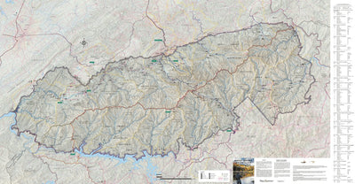 Great Smoky Mountains National Park Fishing Map Preview 1